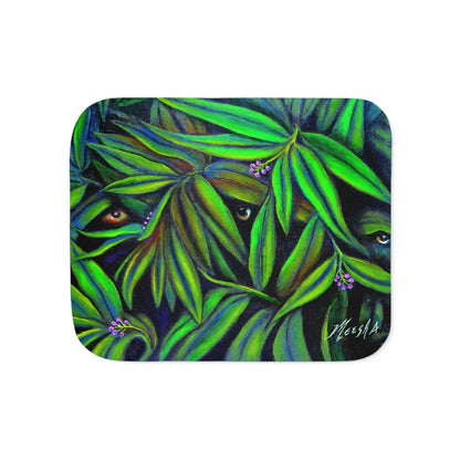 Colorful and Cozy Jeepers Peepers Sherpa Blanket