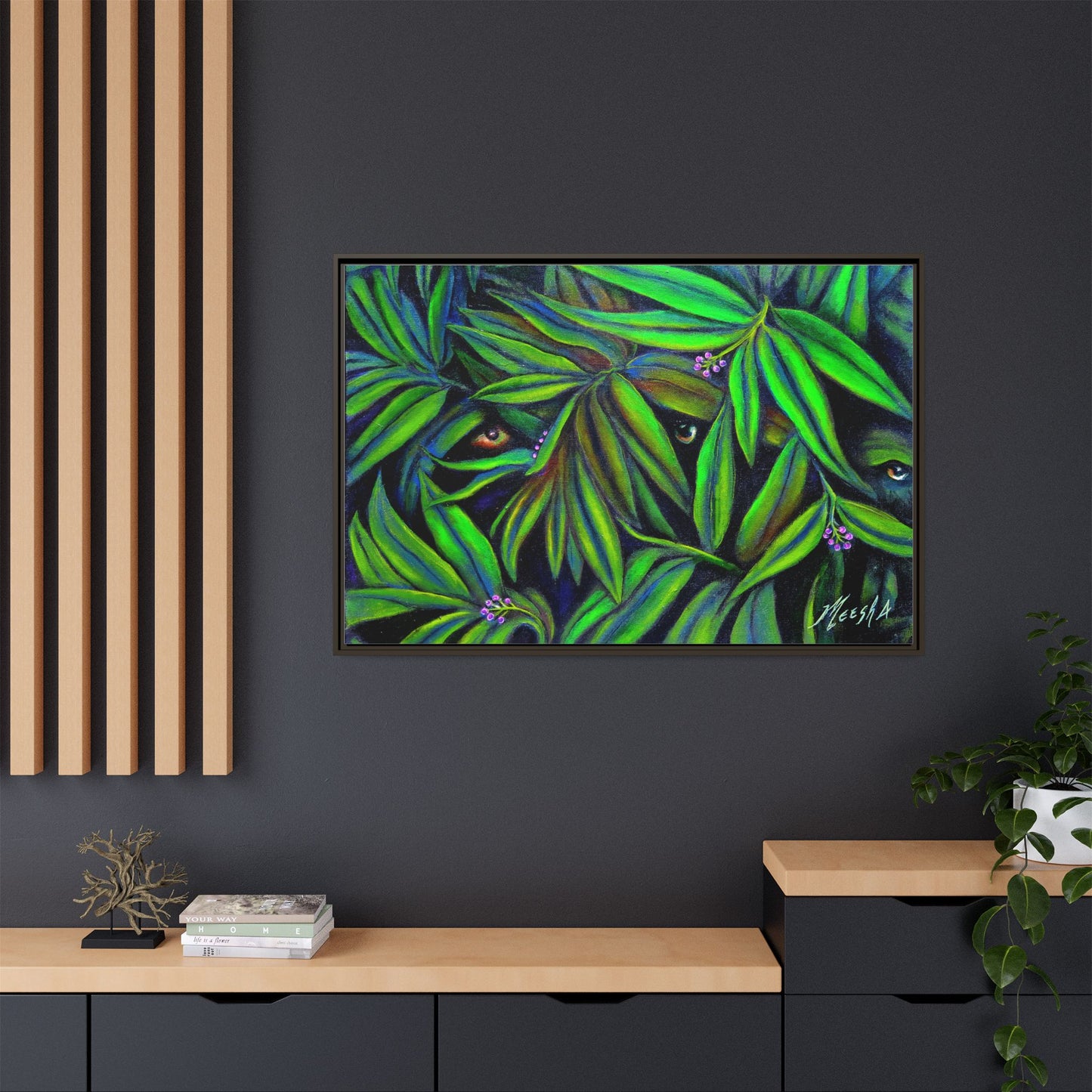 Jeepers Peepers Framed Canvas Print