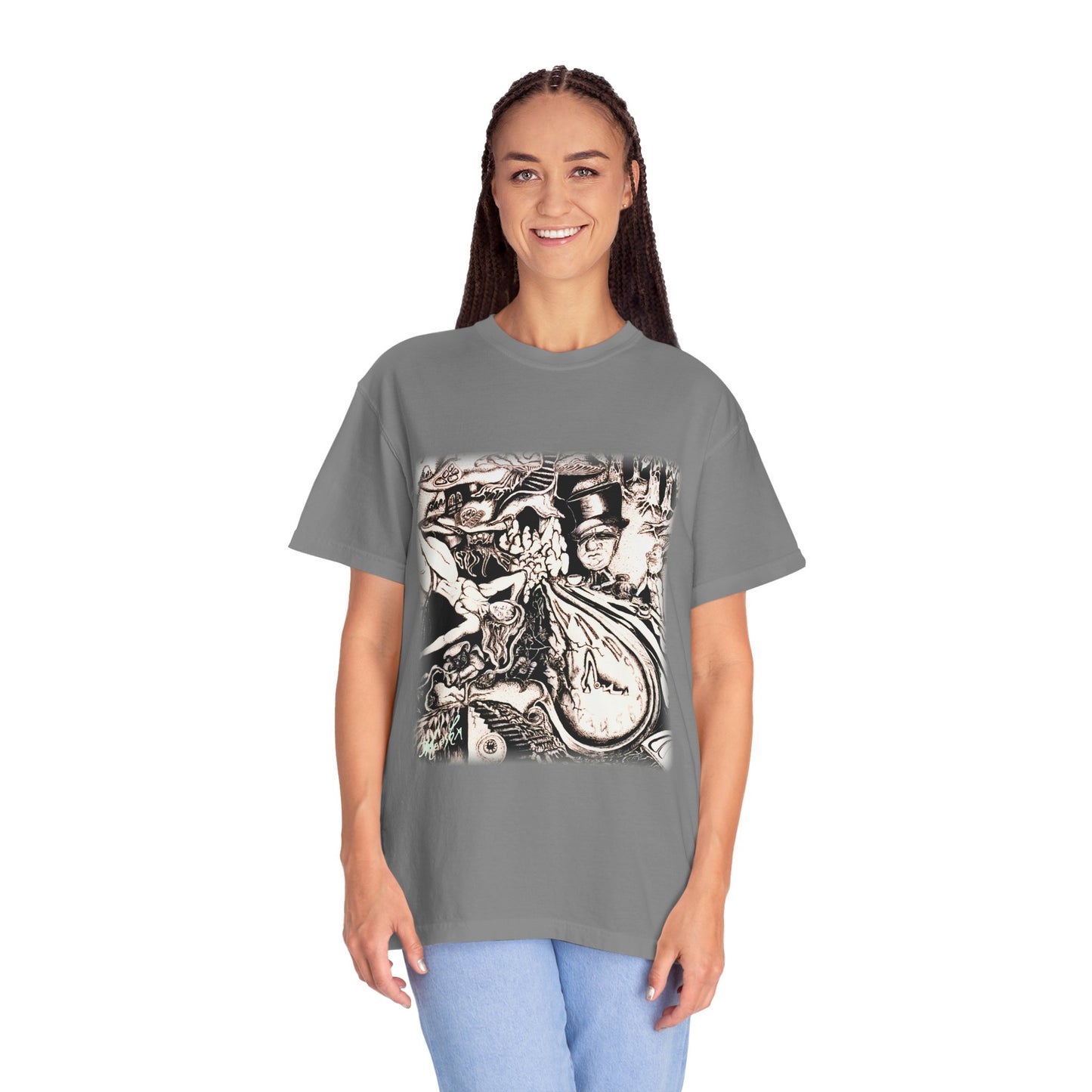 Alice In Wonderland Unisex Garment-Dyed T-shirt
