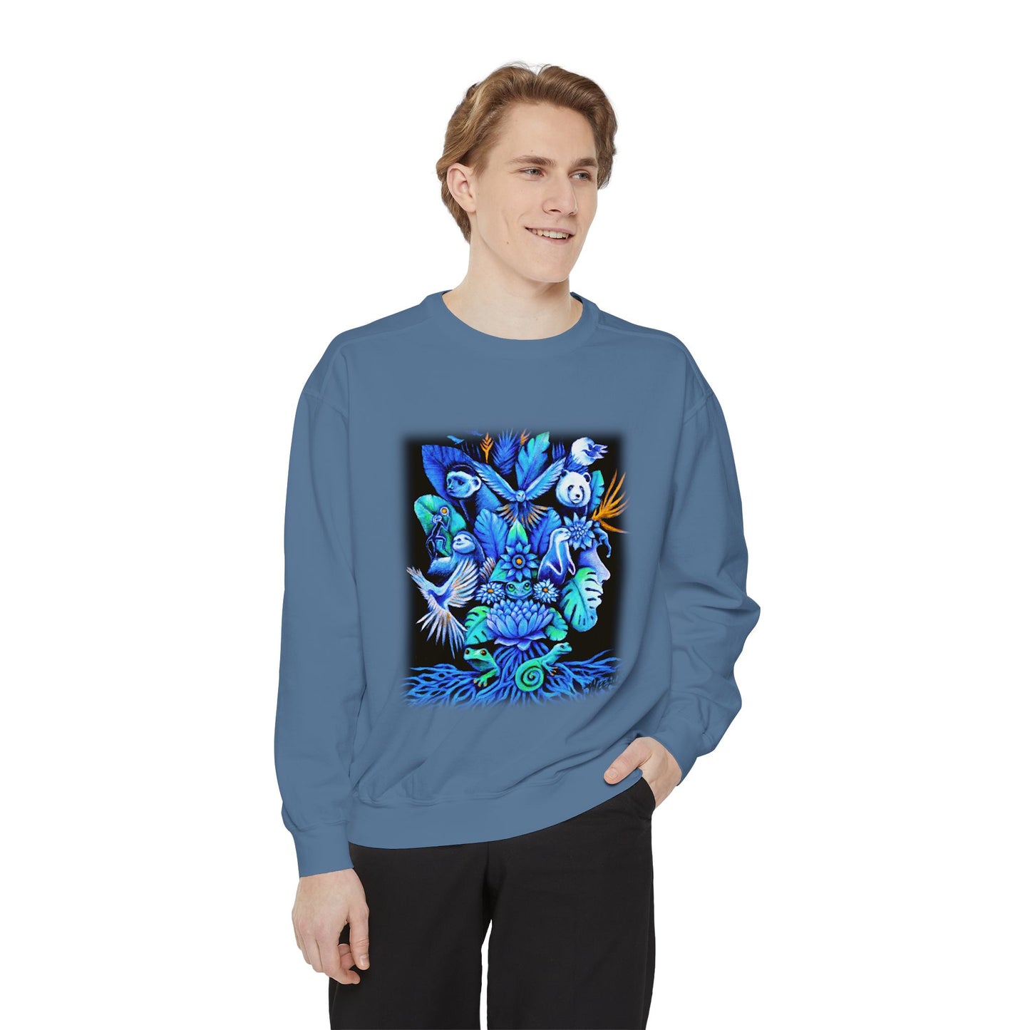Out of the blue Unisex Garment-Dyed Sweatshirt