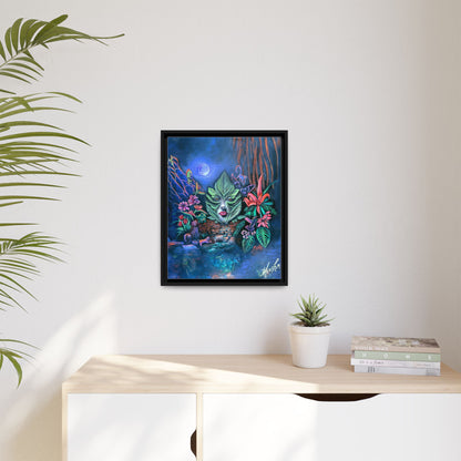 Moonlight Mischief Framed Canvas Print