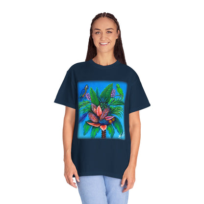 Palm Tree of Life Unisex Garment-Dyed T-shirt