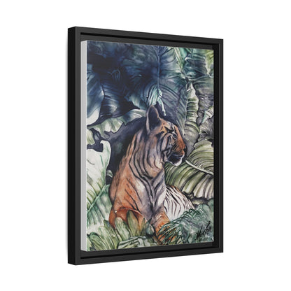 Watchful Warrior Framed Canvas Print