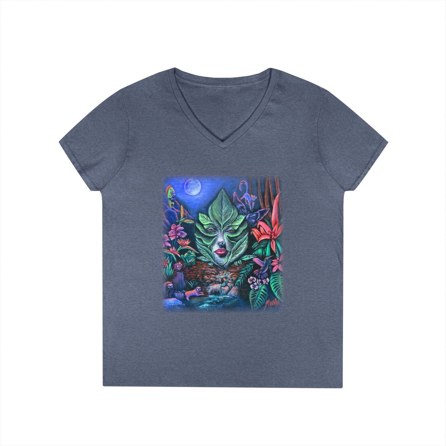 Moonlight Mischief Ladies' V-Neck T-Shirt