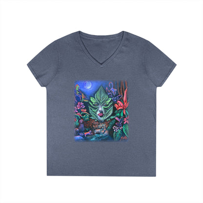 Moonlight Mischief Ladies' V-Neck T-Shirt