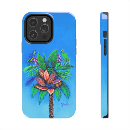 PalmTree of Life Tough Phone Case for Nature Lovers and Parrot heads