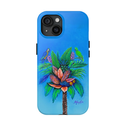 PalmTree of Life Tough Phone Case for Nature Lovers and Parrot heads