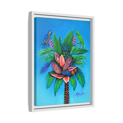 Palm Tree of Life Framed Canvas Print