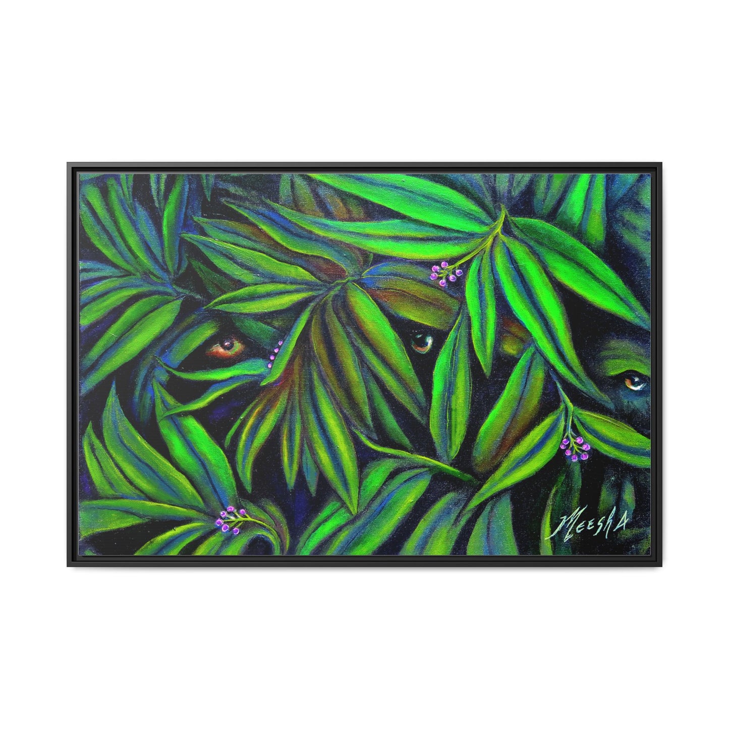 Jeepers Peepers Framed Canvas Print