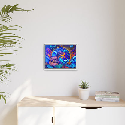 Celestrial Extraterrestrial Framed Canvas Print