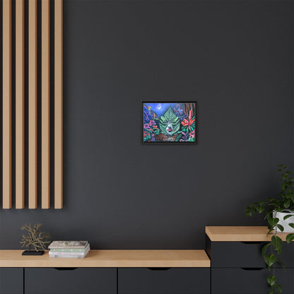 Moonlight Mischief Framed Canvas Print