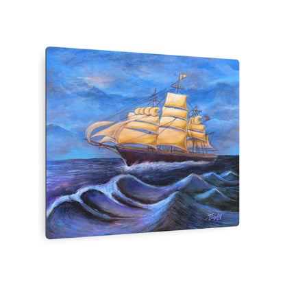 Whimsical Wavehopper Metal Art Sign