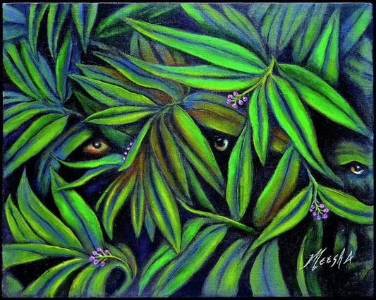 Jeepers Peepers Framed Canvas Painting