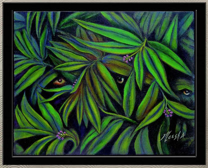 Jeepers Peepers Framed Canvas Painting