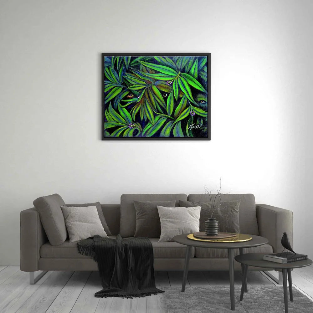 Jeepers Peepers Framed Canvas Painting
