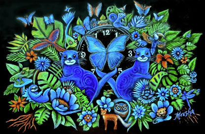 Out of Time Framed Canvas Painting