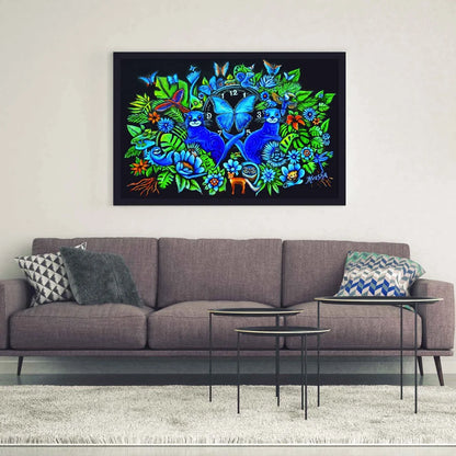 Out of Time Framed Canvas Painting