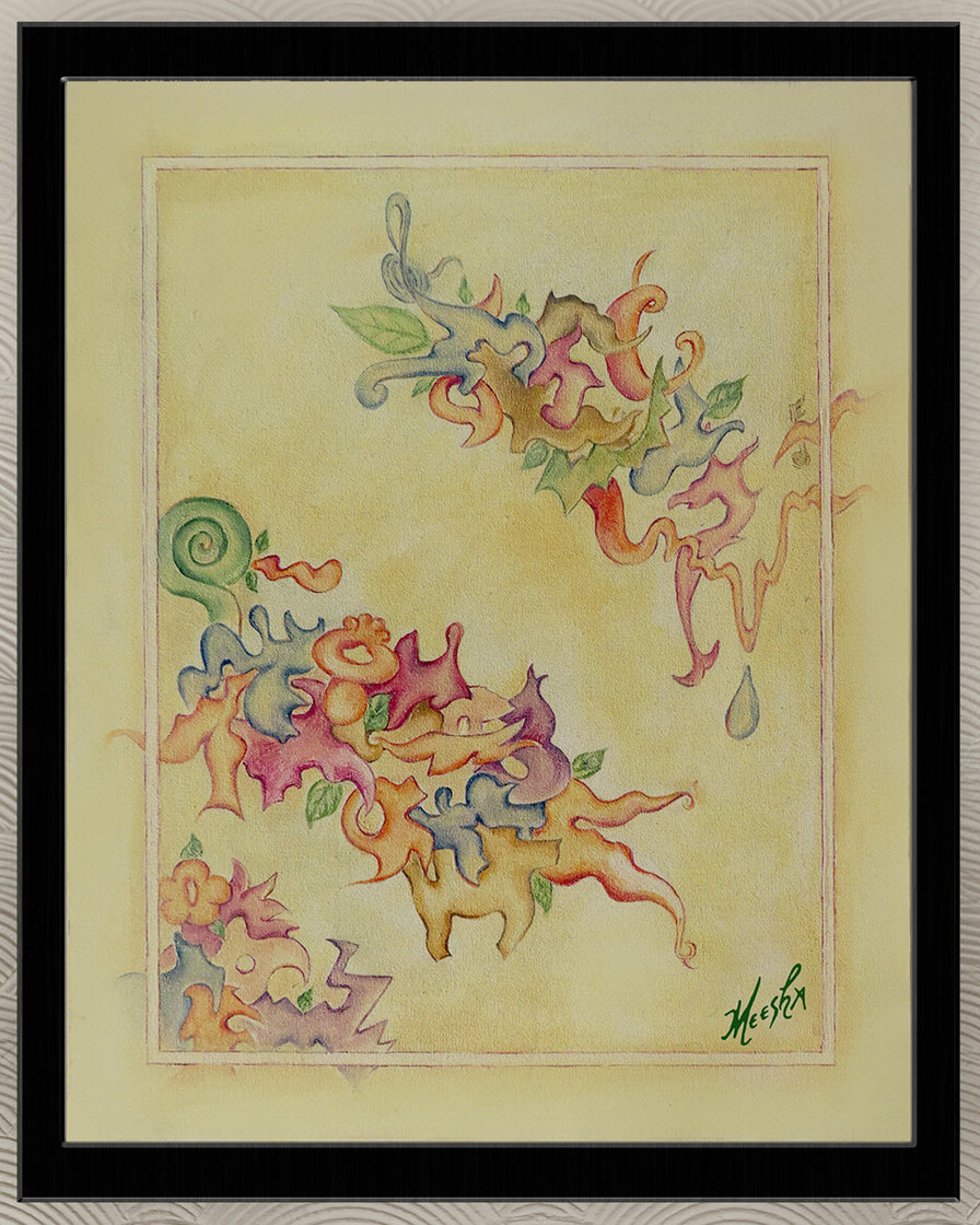 Tooty-Fruity Tango Framed Canvas Painting