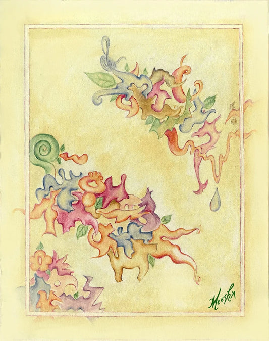 Tooty-Fruity Tango Framed Canvas Painting