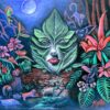 Moonlit scene painting titled "Moonlight Mischief"