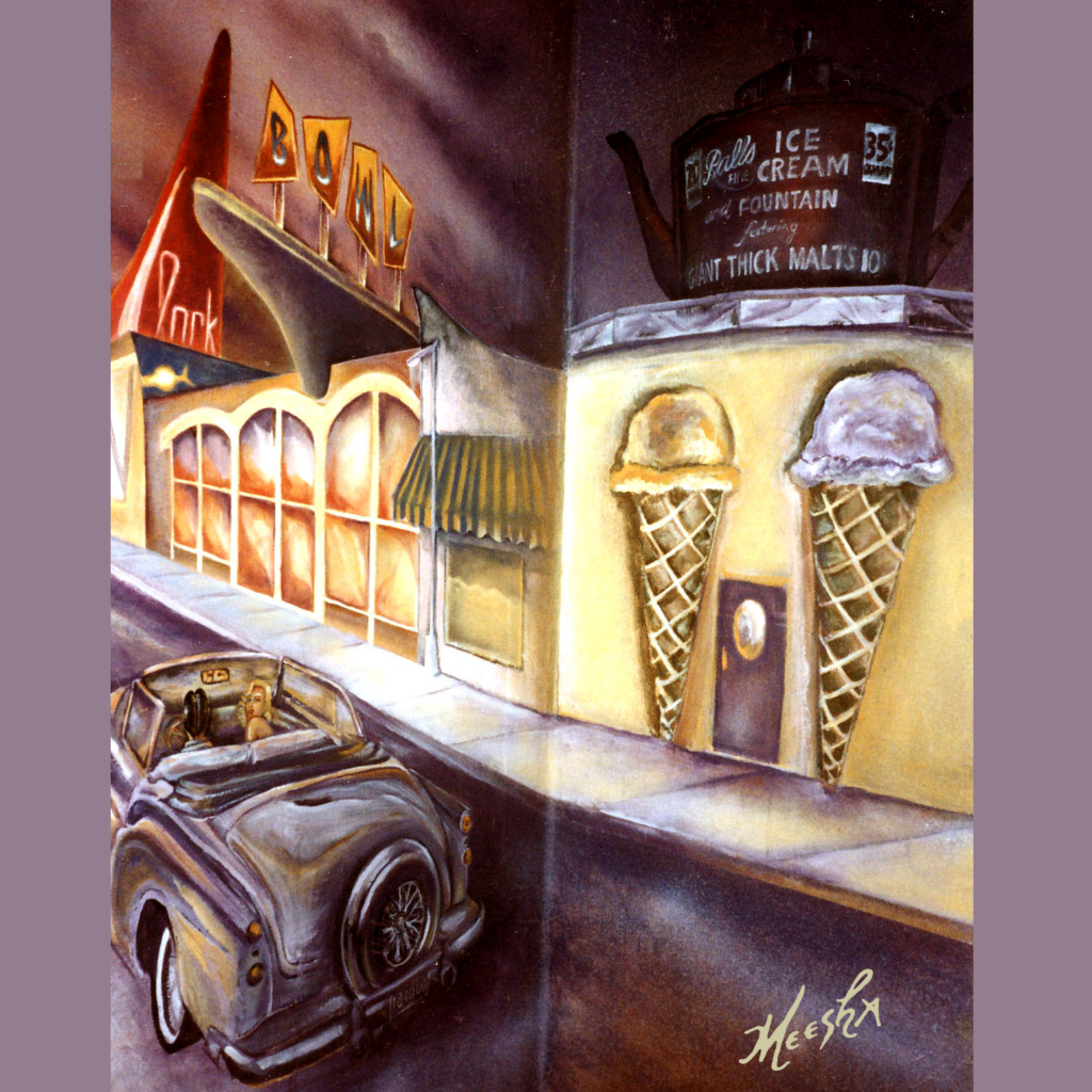 1950s street mural