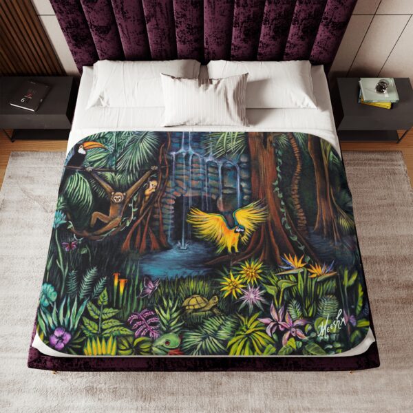 Colorful and Cozy Favorite Amazonia Sherpa Blanket